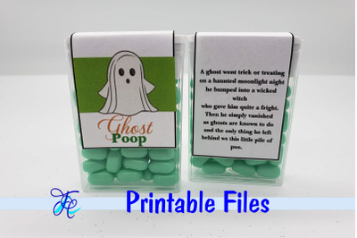 Ghost Poop - Tic Tac Labels