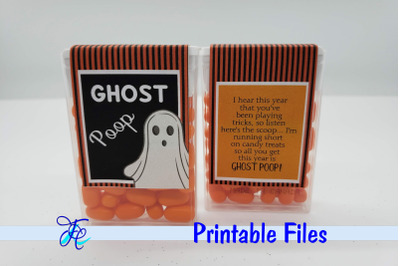 Ghost Poop - Tic Tac Labels