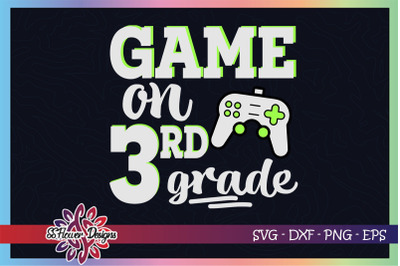 Game on svg, back to school  3rd grade