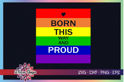 LGBT born this way svg, rainbow svg