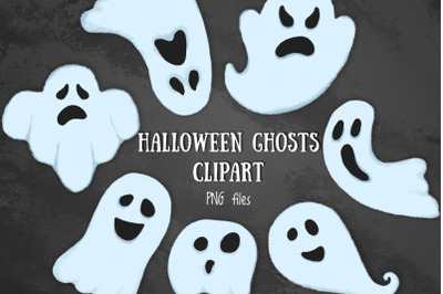 Halloween ghost clip art Scary and cute ghosts