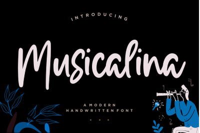 Musicalina Modern Handwritten Font