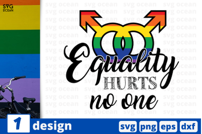 1 EQUALITY HURTS NO ONE&nbsp;svg bundle, lgbt quotes cricut svg