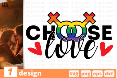 1 CHOOSE LOVE svg bundle, lgbt quotes cricut svg