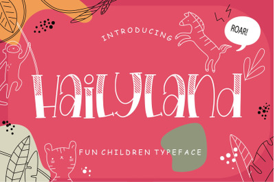 Hailyland Fun Children Typeface