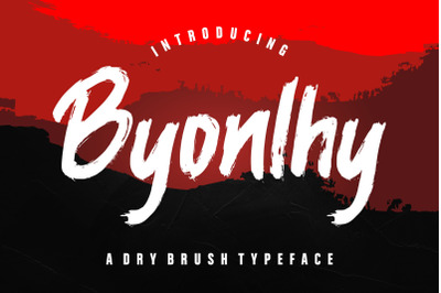 Byonlhy Dry Brush Typeface