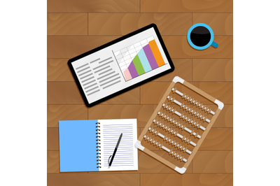 Market diagram and infochart