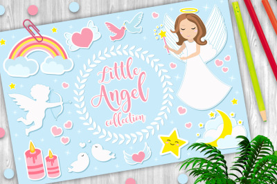 Little angel girl  set