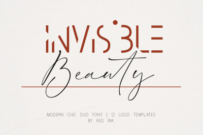 Invisible Beauty. Chic Duo Font.