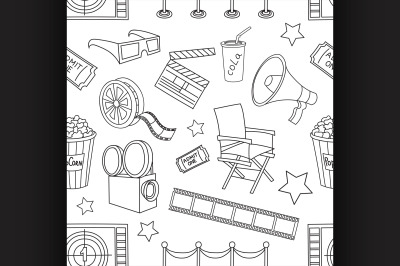 Doodle pattern cinema