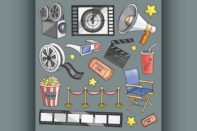 Doodle vector cinema