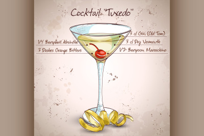 Tuxedo alcoholic cocktail