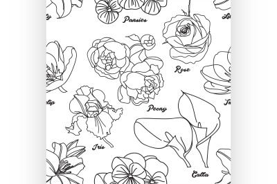 Vector floral pattern.