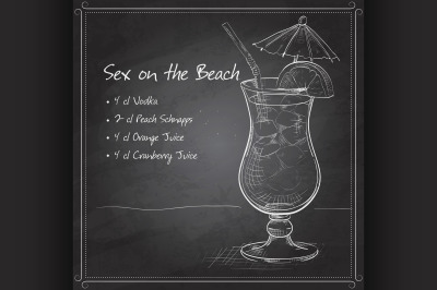 Sex on the Beach mixed drink