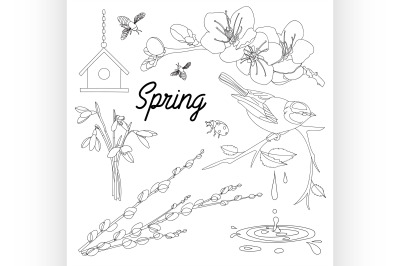 Spring Elements background