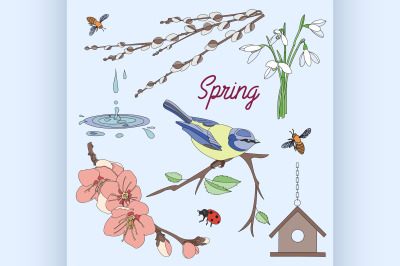 Spring Elements background