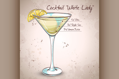 White Lady Cocktail