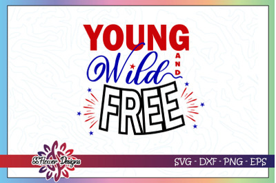 Young&2C; Wild and free svg&2C; blue red white