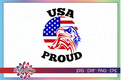 USA proud Eagle American flag svg