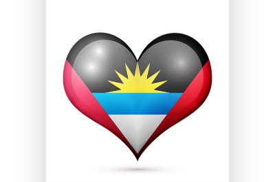 Antigua and Barbuda Heart flag icon