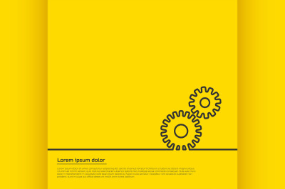 gears infographic template. For web, illustration template design.