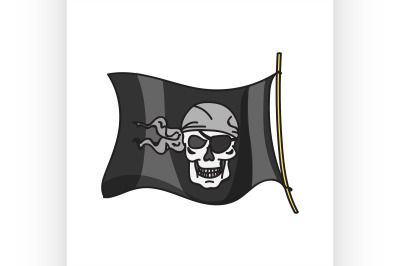 waving pirate flag jolly roger