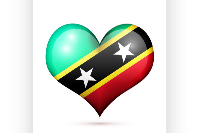 Saint Kitts and Nevis Heart flag icon