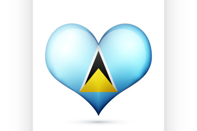 Saint Lucia Heart flag icon