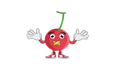 Cherry Shrugging Cartoon Character Design