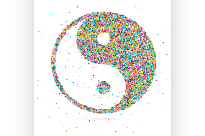 Ying yang symbol of harmony and balance