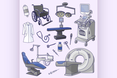 Medical center infographic