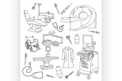 Medical center infographic