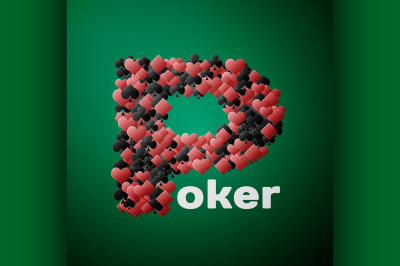 Abstract poker background