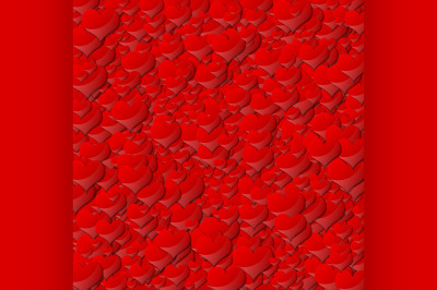 background of red hearts