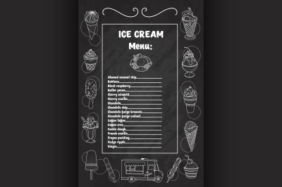 Ice creams collection