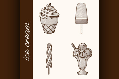 Etching ice cream