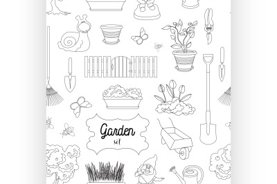 Garden set pattern