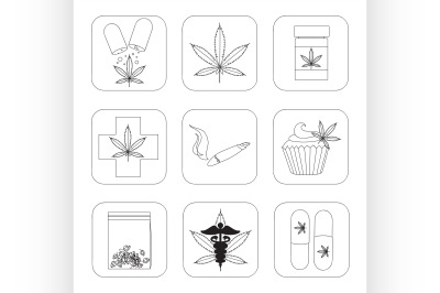 Medical marijuana set