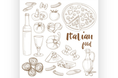 Italian food set