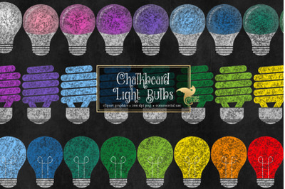 Chalkboard Light Bulb Clipart