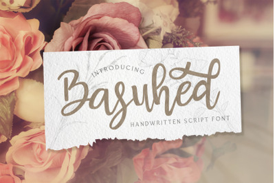 Basuhed - Handwritten Font