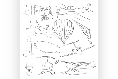 Aviation Icons Set