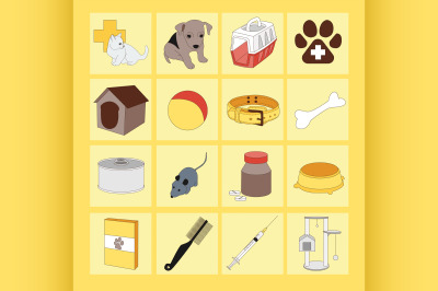 Veterinary pet icons