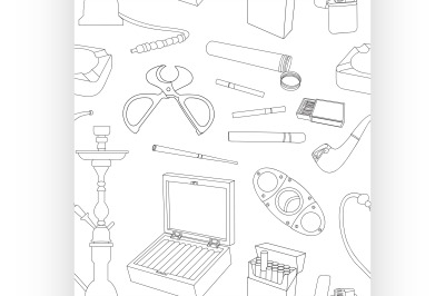 Cigarettes, Cigars and Smoking Accessories pattern