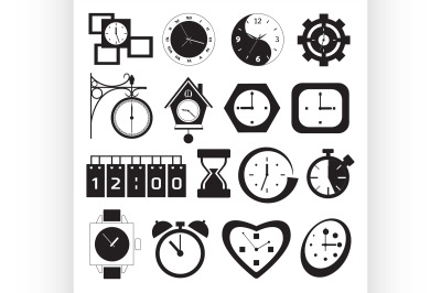 clock and time icons