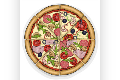 pizza color picture