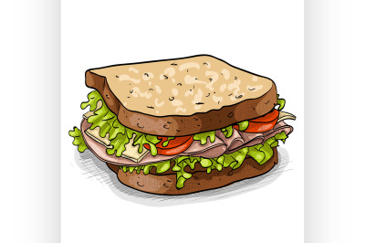 sandwich, color picture