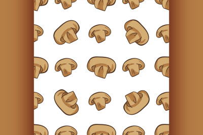 color seamless pattern of mushrooms