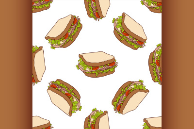 Seamless pattern color sandwich