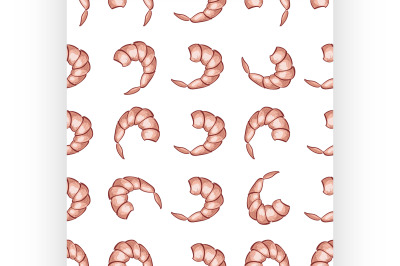 Shrimp seamless pattern.